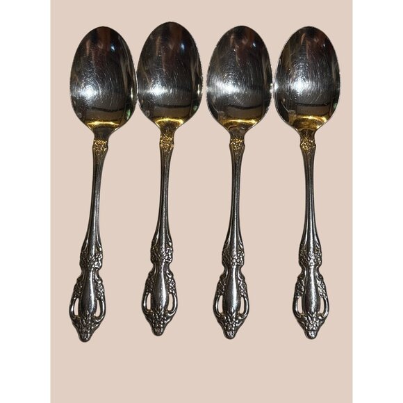 Oneida Distinction Deluxe Raphael Stainless Steel Flatware Set Of Four 5-Piece P - Picture 3 of 6